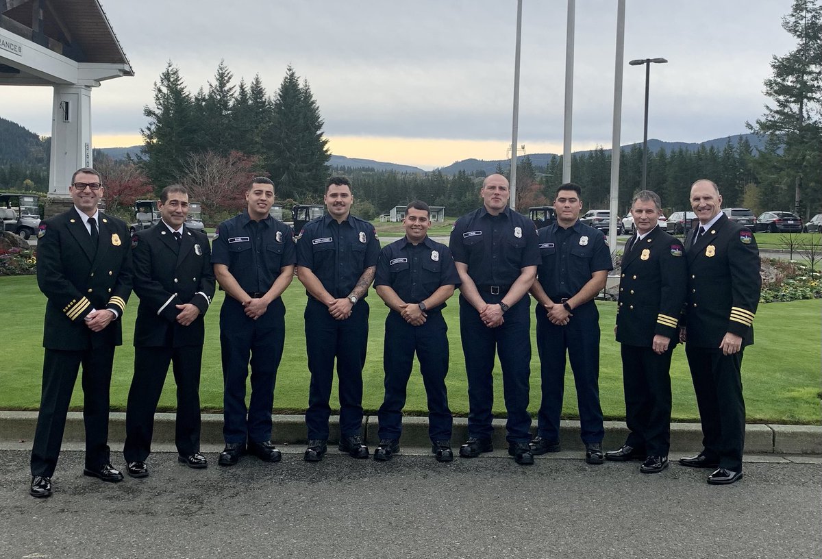 OFD celebrates our five newest Recruits at their graduation from the Washington State Fire Academy. Welcome aboard Firefighters Rael, Hernandez, Manzano, Imber, and Jones! We are excited to have all of you aboard!