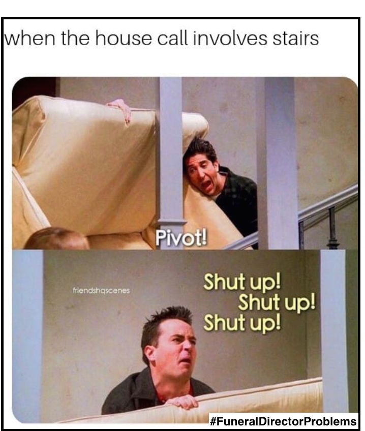 myASDcalls's tweet image. This one will always make us LOL. We miss you Matthew Perry! #FridayFunny #FuneralDirectorProblems