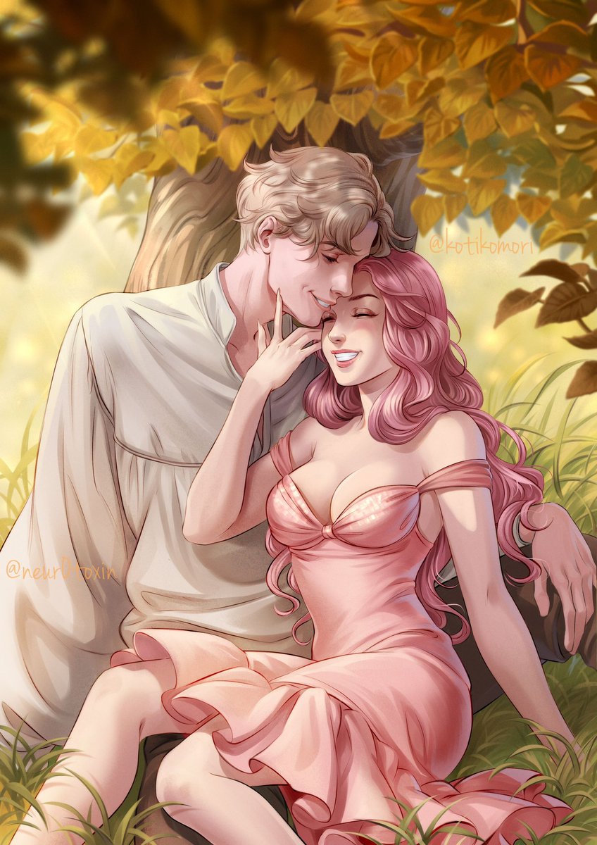 moonlittomes's tweet photo. She traced one of his dimples with her fingers. "You know," she confessed, "I've always loved your dimples."
"I know." He smirked. "You were so obvious with your love at first sight."
A Curse For True Love by Stephanie Garber
Pg. 352
Art is by the lovely @kotikomori https://t.co/oGn5f9nY3B