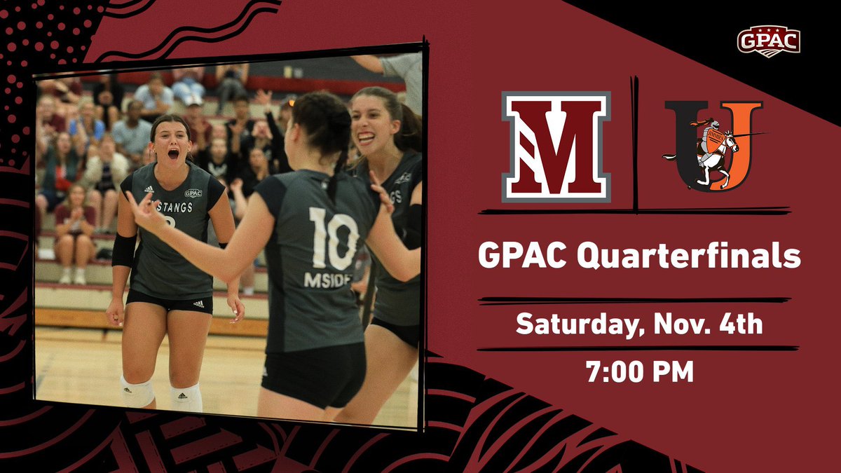 msidewvb's tweet photo. (RV) Morningside University at #12 University of Jamestown tomorrow night at 7 PM for the first round of the GPAC tournament #RollStangs #PostSeasonTime #GPACTournament https://t.co/bXMlfdi0lw