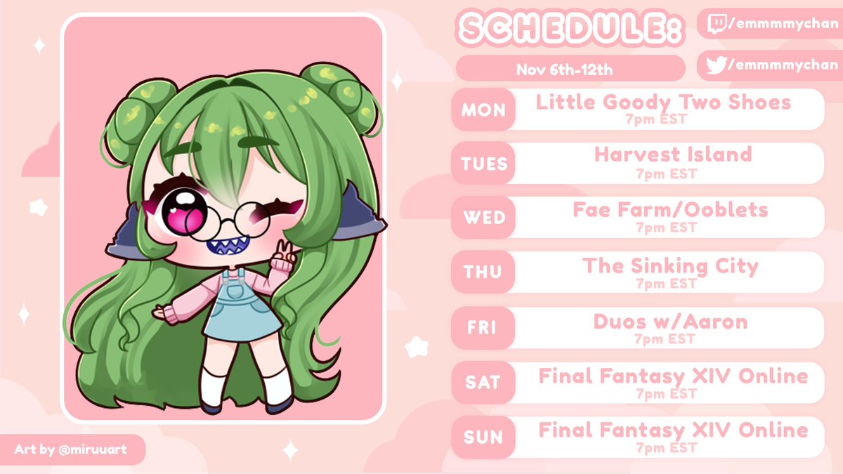 Schedule for next week
Retweets/Comments/Likes appreciated 🥺🩷🫧

Link in replies ⬇⬇⬇