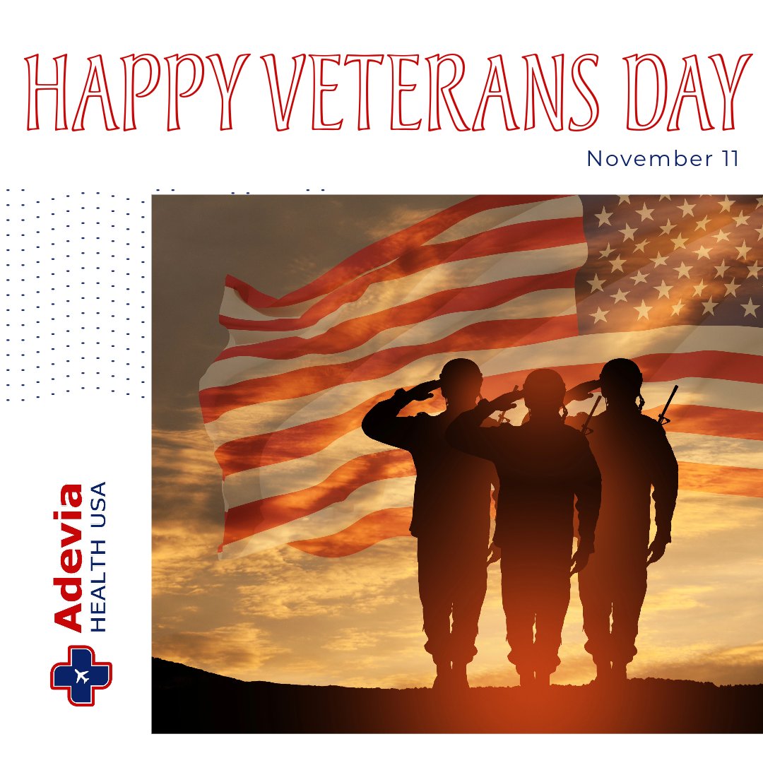HAPPY VETERANS DAY 
Veterans Day pays tribute to all American veterans, but especially gives thanks to living veterans who served their country honorably during war or peacetime.
Write a comment to the Veterans you have in your life.
#internationalcelebrations #veteranNurse
