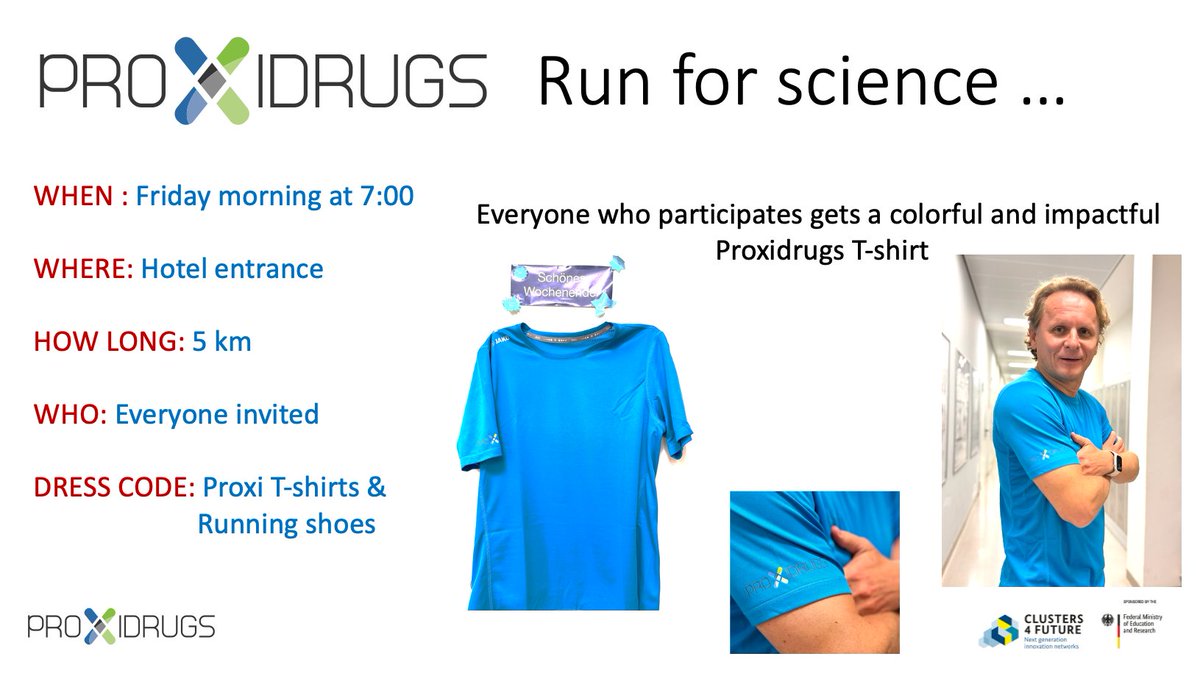 iDikic2's tweet photo. Two days of science filled with future plans for @PROXIDRUGS. The highlight was a morning run with so many members. Look forward to the next retreat.

@IBC2 @goetheuni @RMU_EMTHERA 
#Science #TPD #molecularglues #ubiquitin #ligases https://t.co/m8cuoRt0DB