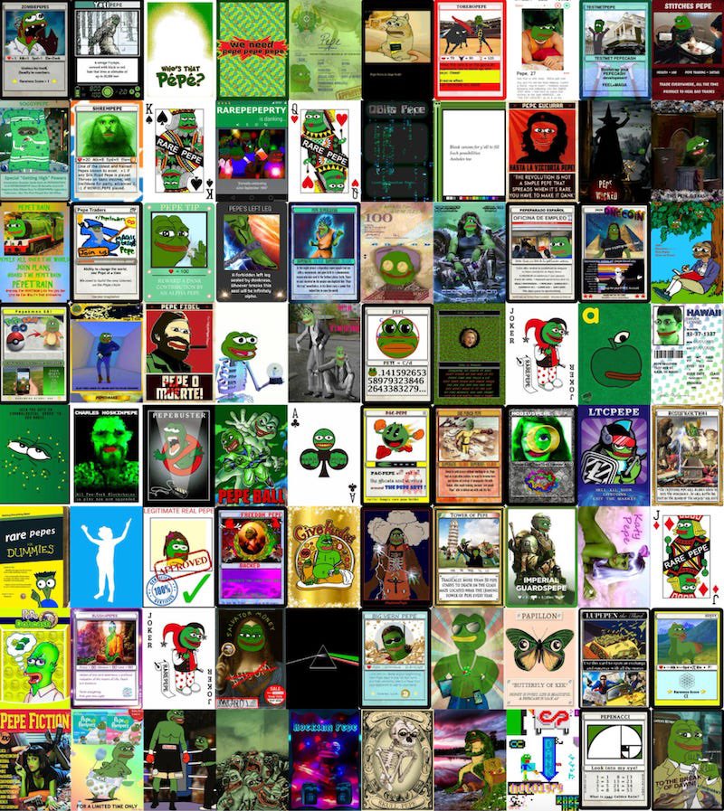 Web2 was too small to contain the global virality of Pepe. So bursting through, it (together with Spells of Genesis) forged a new dimension that we now call Web3.

RarePepe is the opportunity to own the earliest artistic, cultural &amp; technological building blocks of the Web3 age.