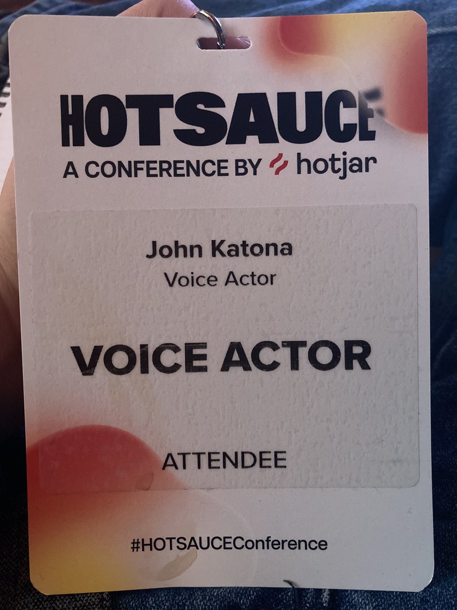 JohnKatona31's tweet image. I’m really proud to have done so much work with this company and I’m thrilled and incredibly grateful that they would invite me to this.

#hotsauceconference #hotjar #actor #voiceactor