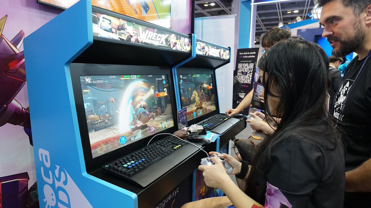 Wreck League (@wreckleaguehq) on Twitter photo 🤩 Wreck League wows the crowd at <a href="/HongKongFinTech/">HongKongFinTech</a> with edge-of-your-seat gameplay action at the <a href="/animocabrands/">Animoca Brands</a> booth! We’re happy to have been a part of this exciting and captivating experience.
🎮 You can join the battle here ➡️ wreckleague.xyz/jointhebattle?…
#HKFintechWeek2023 🤩 Wreck League wows the crowd at <a href="/HongKongFinTech/">HongKongFinTech</a> with edge-of-your-seat gameplay action at the <a href="/animocabrands/">Animoca Brands</a> booth! We’re happy to have been a part of this exciting and captivating experience.
🎮 You can join the battle here ➡️ wreckleague.xyz/jointhebattle?…
#HKFintechWeek2023