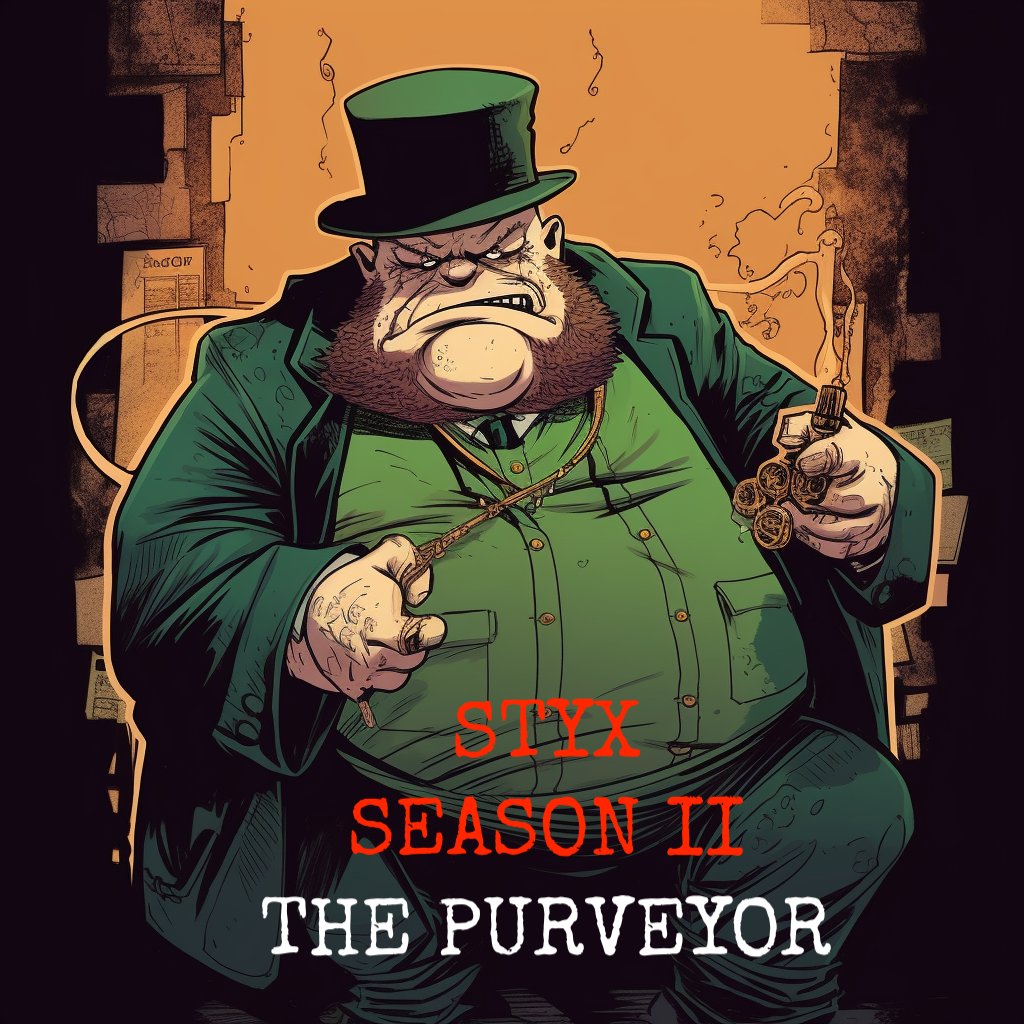 TheStyxPodcast's tweet image. STYX Season 2 coming soon, premiering on @apollopods!! Let's introduce some new allies and enemies Blake will face Up Top and in Underworld City. First, The Purveyor, a gangster who owns the shady Drowned Rabbit on the banks of the River Styx #audiodrama

open.spotify.com/show/5wgFVA5na…