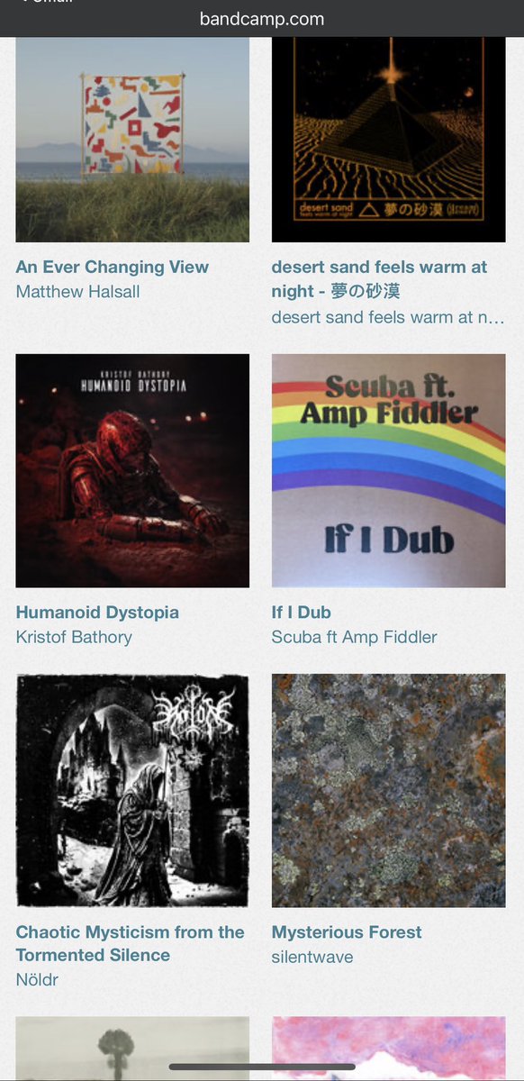 Boom top selling ambient albums on Bandcamp 💅🏻