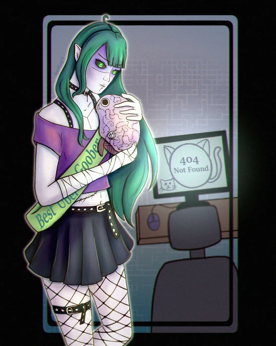 vtghostkat's tweet photo. @EvieZombi shes so fun to draw!! https://t.co/dNSsnYfEUX