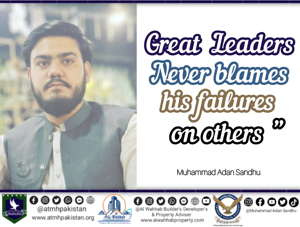 adan_sandhu's tweet photo. "Great Leaders Never Blames His Failures On Others "
Muhammad Adan Sandhu
#earthquake #FortniteOG #GazaGenocide #الاتحاد_الشباب #مستشفى_الشفاء #غزه_مقبرة_الغزاة #IsraeliNewNazism #السيد_حسن_نصرالله #السيد_حسن_نصرالله #CeasefireForGazaNOW #TOTP https://t.co/SMxWdFPx6t