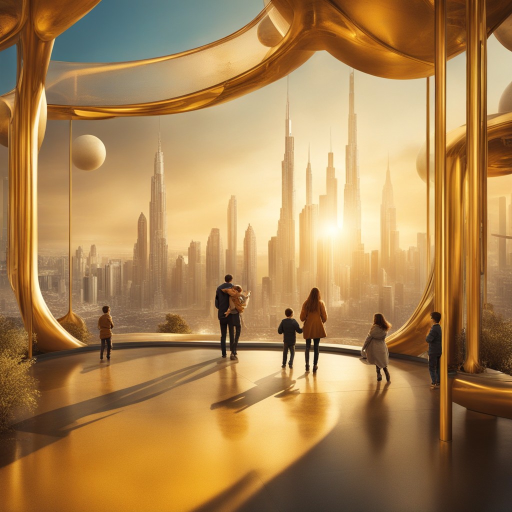 abandonstories's tweet photo. City of Gold is -of course- family-friendly! ;D
#aiimages #AIArtCommuity #AIArtistCommunity #aiartproject #cityofgoldai #teens #teenagers #family #scifi #scifiart #utopia https://t.co/ONf7wwkDhC