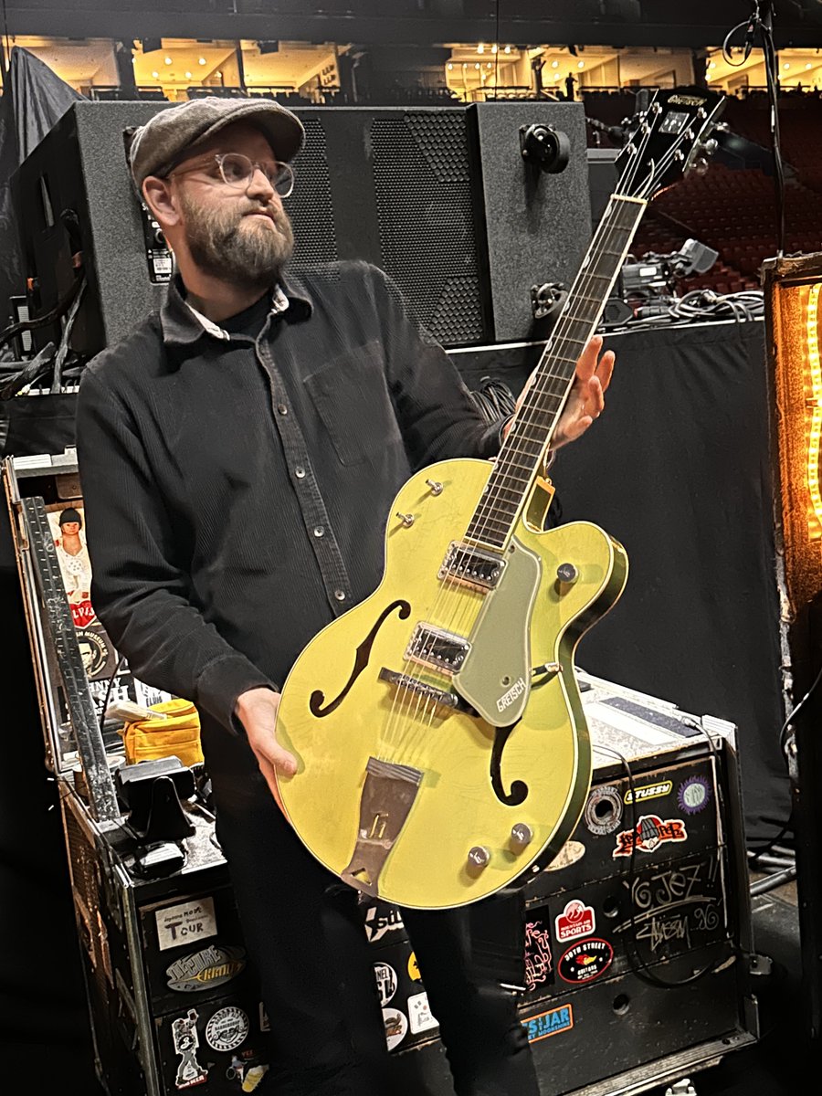 This is the prototype of the Martin Gore edition of Gretsch coming out soon. #depechemode #martingore #gretsch
