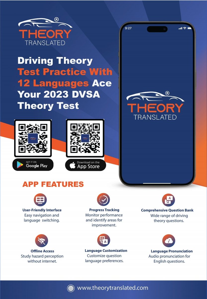New and unique app to help with your UK driving theory test.