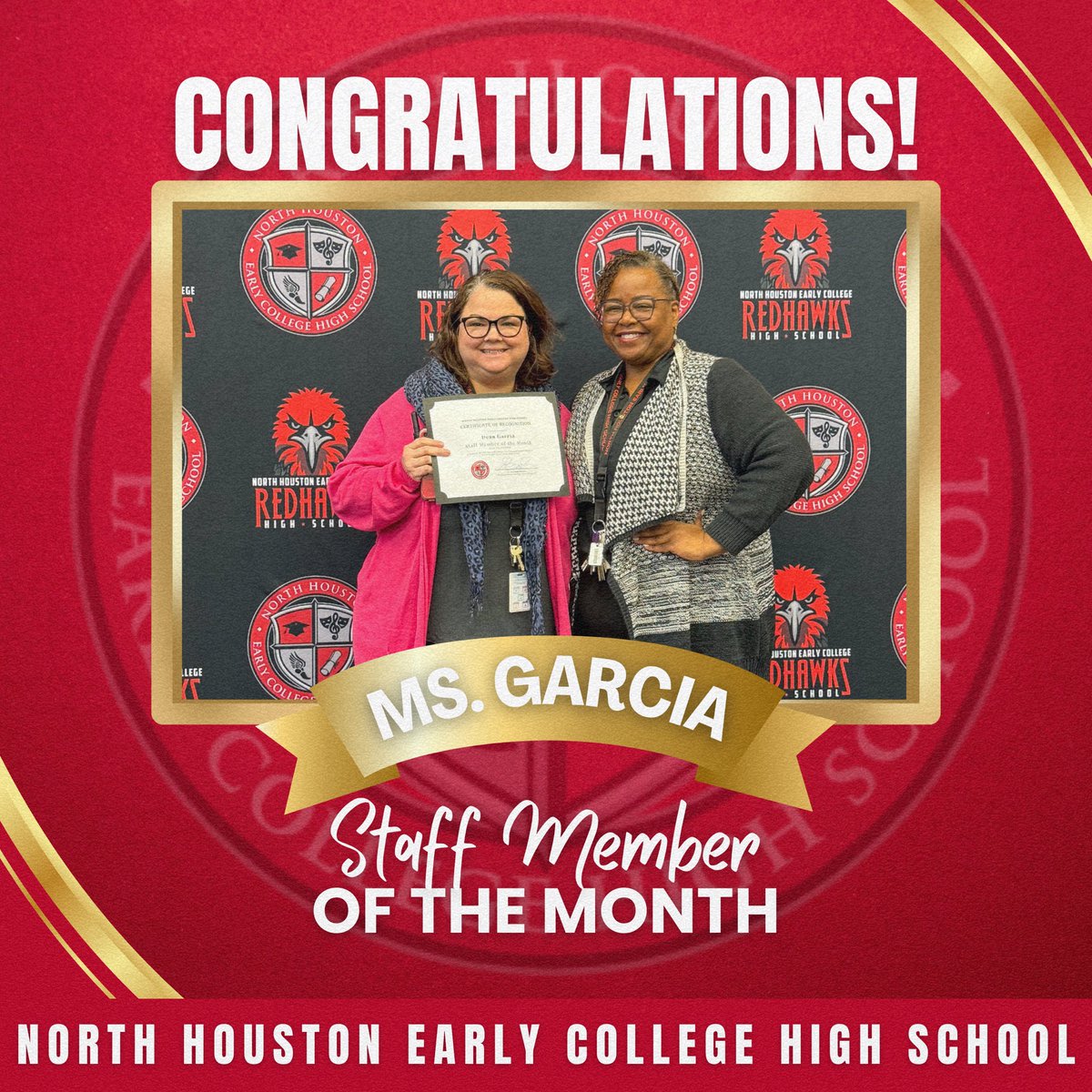 HISD_NHECHS's tweet photo. Wow! π Our #RedHawks soared high and stole the spotlight at today's monthly awards ceremony! πβ¨ Congrats to everyone who shined bright on our campus! ππ #ProudRedHawk #CampusStars #AwardsCeremony #StudentSuccess Pt. 1 https://t.co/1IggxvGyBL