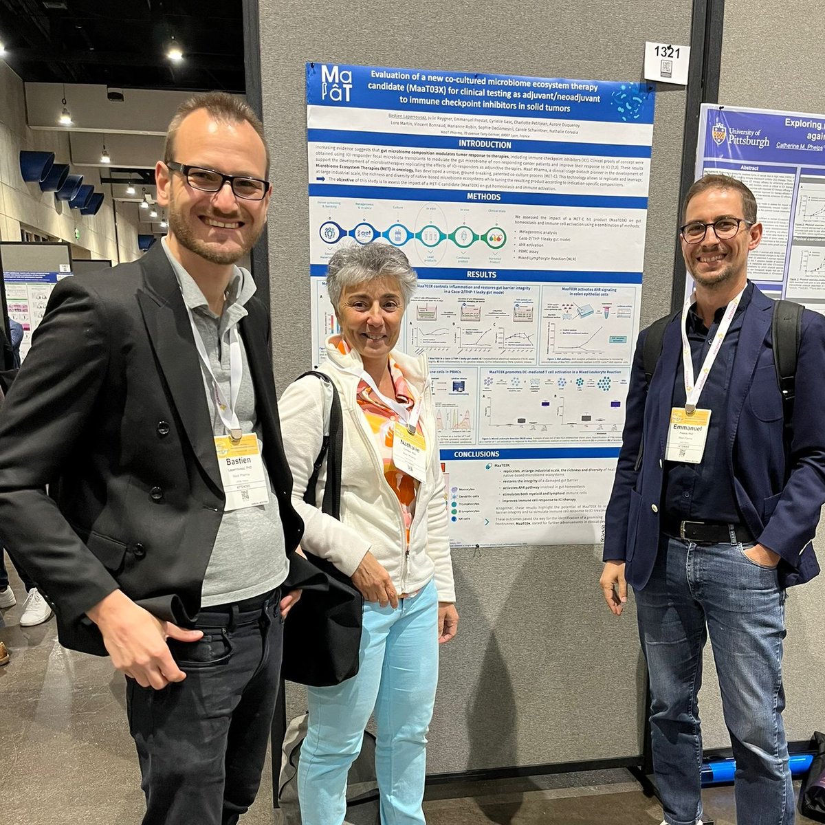 A pleasure to present our next generation microbiome therapy (MaaT03X) non-clinical results at #SITC23
<a href="/MaaT_Pharma/">MaaT Pharma</a> #BeatCancer
