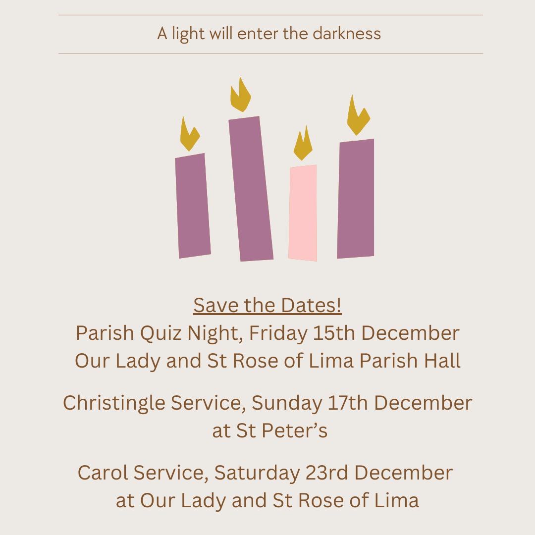 Really excited to be planning for the advent season. Lots going on at St Rose and St Peter's! All are welcome, so come and join us and celebrate the joy of Christmas 🌟 @frgazza @Becca24061968