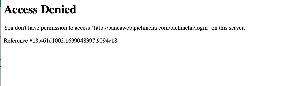 maledr5's tweet photo. @BancoPichincha al momento no puedo acceder ni a la banca web ni móvil desde el exterior. Existe algún mantenimiento? Me encuentro en Alemania. Gracias https://t.co/NcoA8pRetC