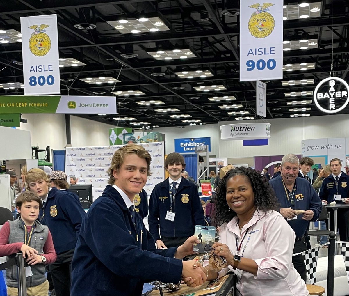 USPOULTRY1947's tweet photo. These 6 finalists competed, while Kolton Wiley, Sullivan #FFA, Illinois raced his way into the future as the winner of a $200 Visa gift card, courtesy of @uspstuoutreach. Congrats Kolton and we hope to see you in the near future as a poultry and egg industry leader! 
#FFA2023 https://t.co/5cRBW21TCi