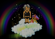 queenrolexa's tweet photo. @Habbo  Let me float over the rainbow with a star balloon #Habbo https://t.co/QOO48vQkXc