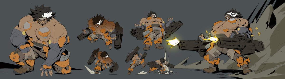 PlayOverwatch's tweet photo. If you couldn’t tell, we’re BIG fans of Mauga’s character design 🎨

Huge shout out to Qiu Fang for the 🔥 Mauga concept art 😍 https://t.co/tpQ5uMYEfB