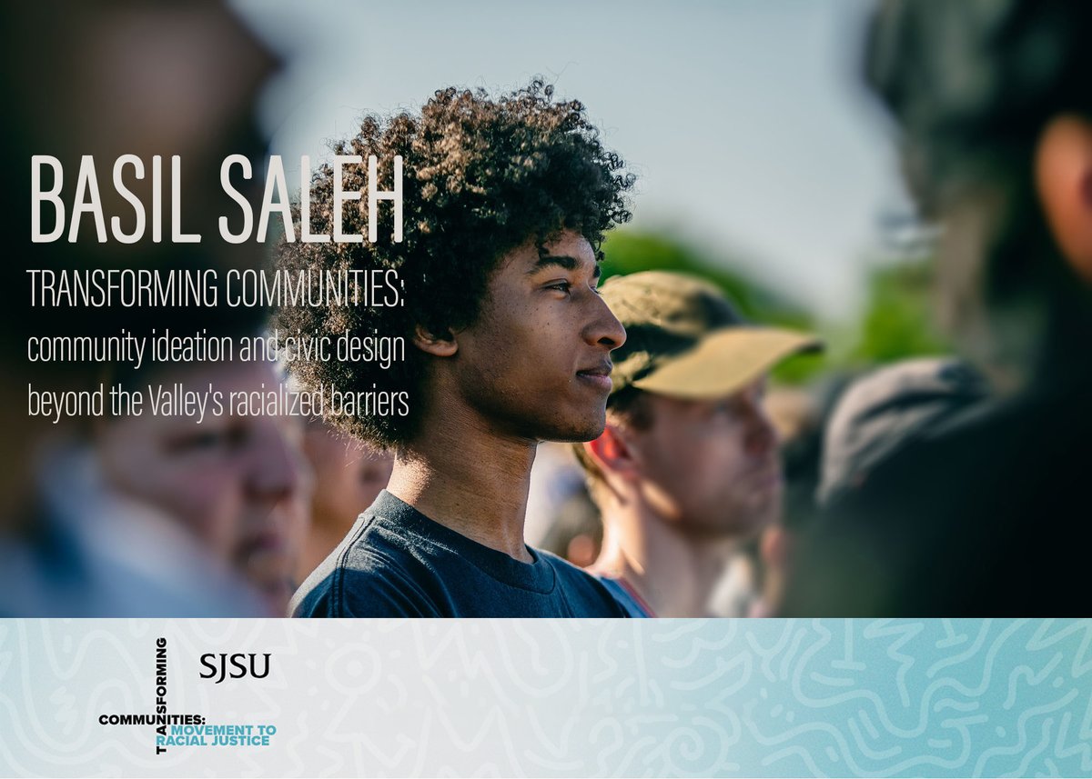 #TransformingCommunities23 community ideation and civic design beyond the Valley’s racialized barriers feat. local community organizer and political activist Basil Saleh. In-person event on Nov 6 6-7:30PM <a href="/sjsu/">San José State University</a> WSQ HALL 207. Register: dpwc2020.com/transformingco…