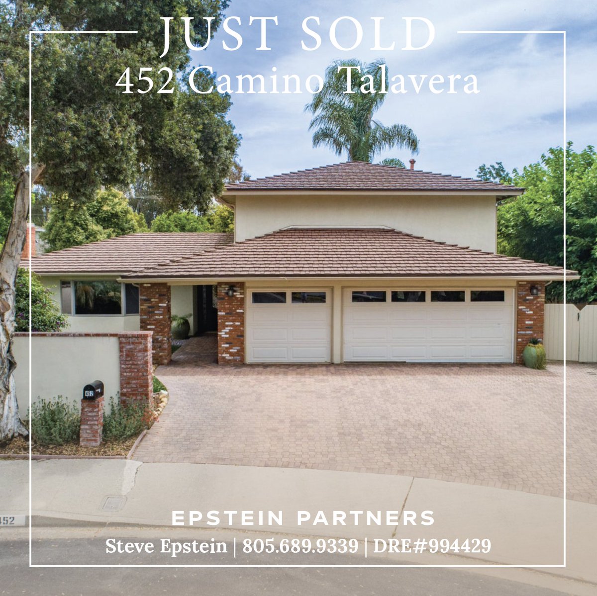 SB_Realty's tweet photo. JUST SOLD: 452 CAMINO TALAVERA

Congrats to Steve for successfully representing his clients on the purchase of this beautiful Goleta home! #justsold #goletarealestate https://t.co/2Qws7VWljx
