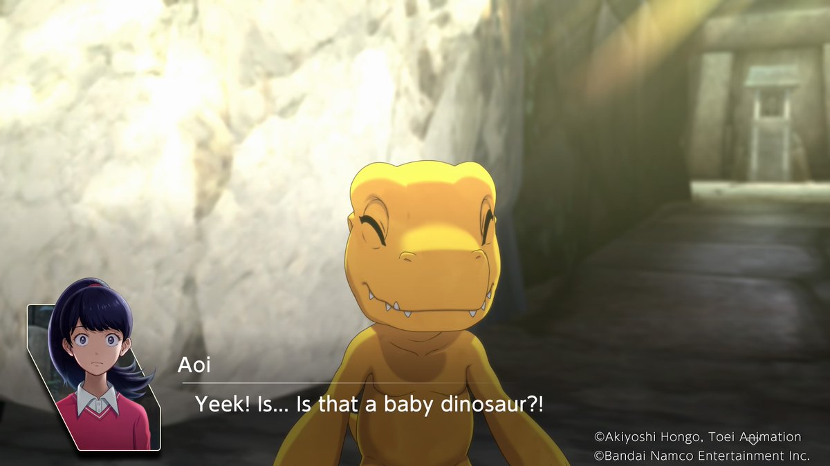 DemonDuffeh's tweet photo. Greymon looks different than i remember... wait a minute #Digimonsurvive #Digimon #PS4share https://t.co/PFYOymp1j7