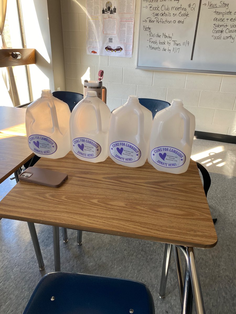 Tigers_Interact's tweet photo. Time to kickoff our fundraiser! Today we had a meeting to prepare for next Monday and the start of Coins for Cambodia. Thank  you to everyone who helped out and please donate if you see a jug! @tauntonhstigers @Rotary https://t.co/MAJxaN3btd