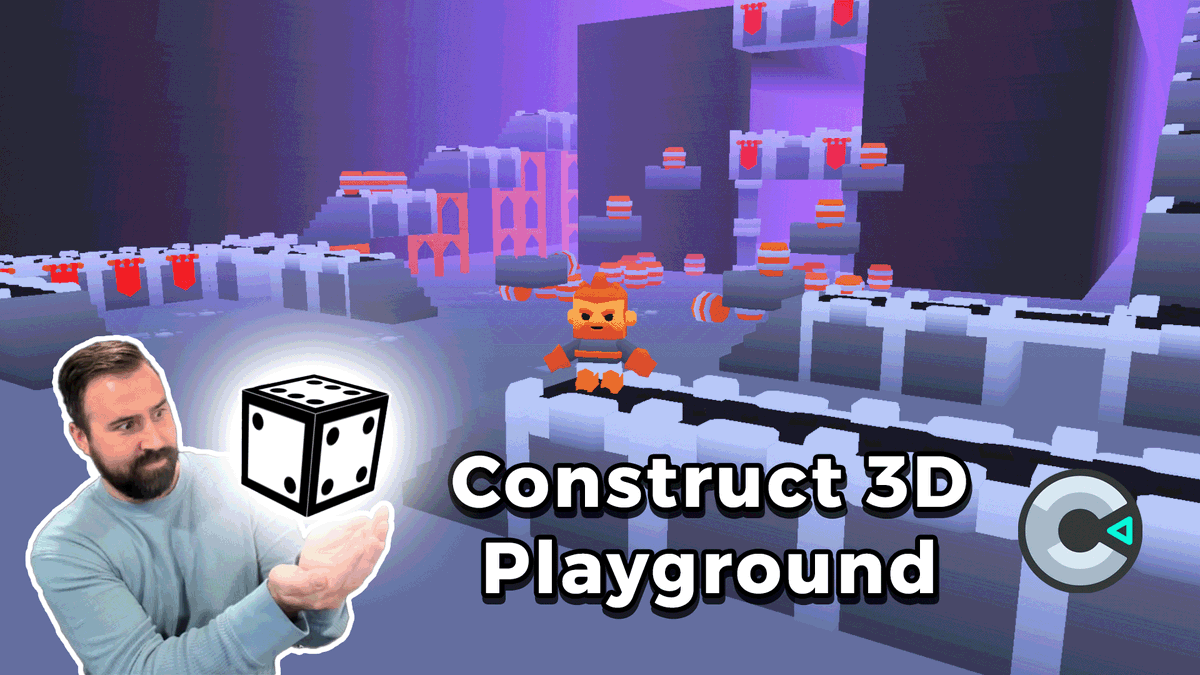 FoozleCC's tweet image. Hey everyone! Finished the first version of a new 3D Project template where I make use of all the most recent plugins from @kindeyegames  inside of #Construct3 ! Give it a watch and a download - cheers! 
🎲🎲🎲
#gamedevelopment #IndieGameDev