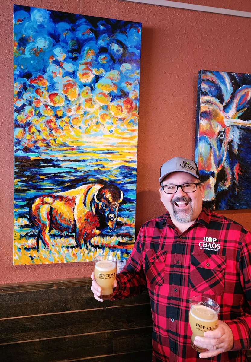 MntTidings's tweet image. Weekend vibes are in full swing! Visit Hop Chaos Brewing for a delightful art paired with frosty brews. 🍻🎨 Cheers!

#CheersToTheWeekend #ArtAndBeer #spokaneart #spokanebeer