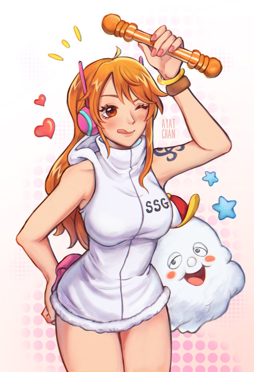 🍊☁️✨ #ONEPIECE #Nami #Zeus #Egghead