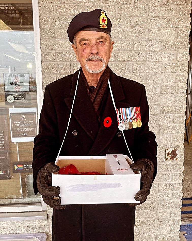 tomgreenlive's tweet photo. Thank you Dad for your service.   My Dad was a tank commander with the canadian armed forces and served overseas in Vietnam and Cypress.  And thank you to all veterans.  Here is a picture of my 82 year old Dad selling poppies today and the day before to support veterans.  #rememberanceday
