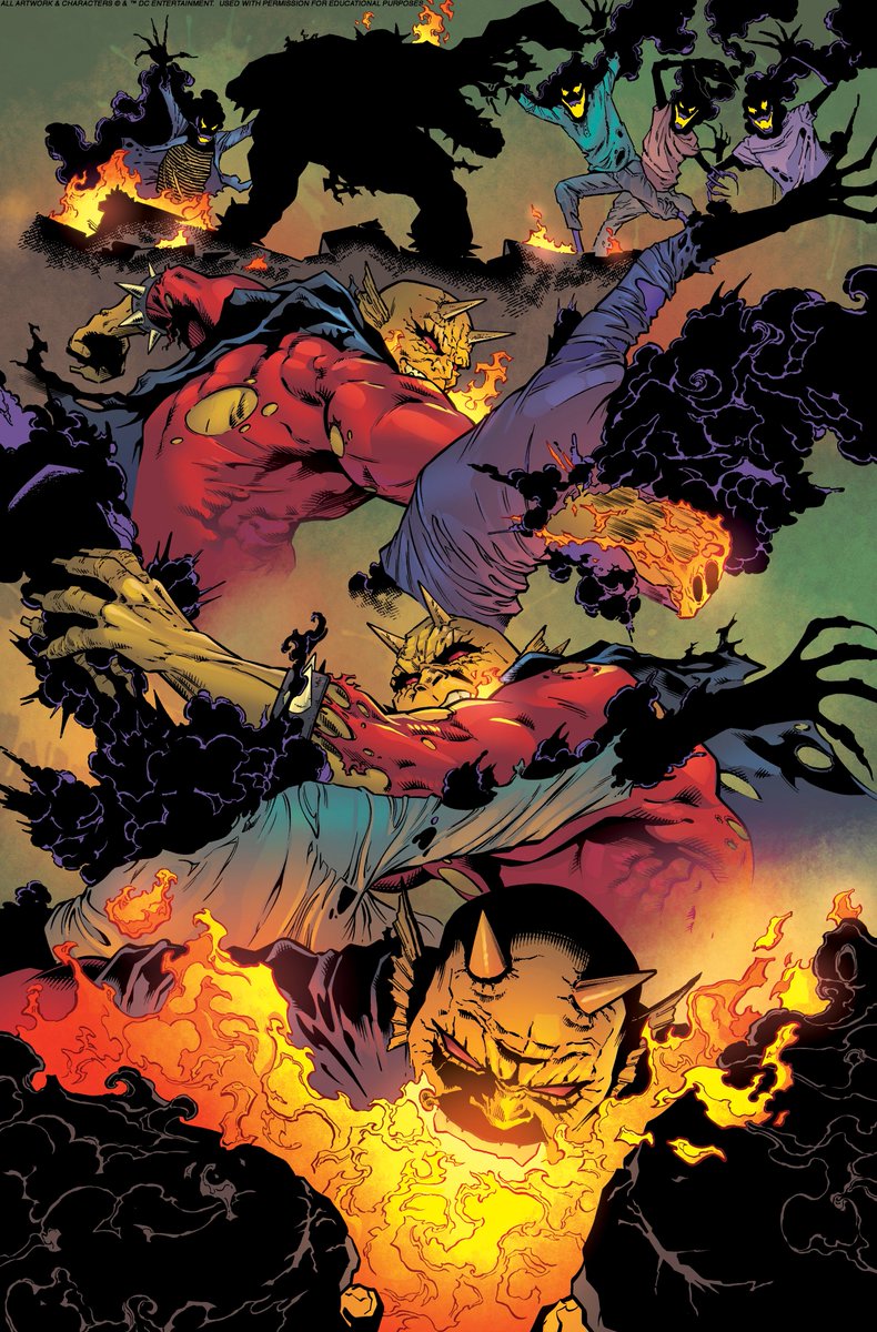 ArtOfTimBrown's tweet photo. Apparently I never posted these. I did these pages while studying with Chris Sotomayor in his Advanced Class at Comics Experience a few months back.

Drawn by: @IAmBradWalker 
Colour by: Timothy C. Brown

#DC #Comics #Etrigan #TheDemon #ComicsColorist https://t.co/5JeZb8pDVi