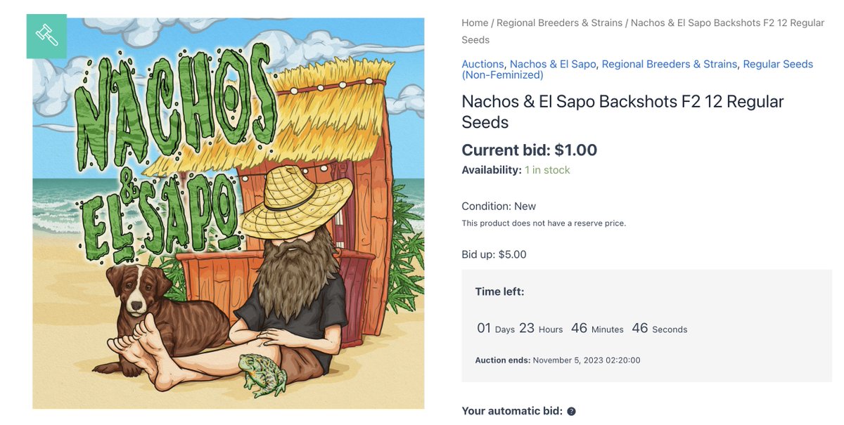 ALL PROCEEDS FROM THIS AUCTION WILL BE DONATED TO JON’S #yourcannakhaleesi TO HELP PAY FOR #NACHOSANDELSAPO'S FUNERAL COSTS:
tinyurl.com/3yav389s
#seedauction #charityauction #dcseedexchange #mmjseeds #cannabisseeds #cannabiscommunity