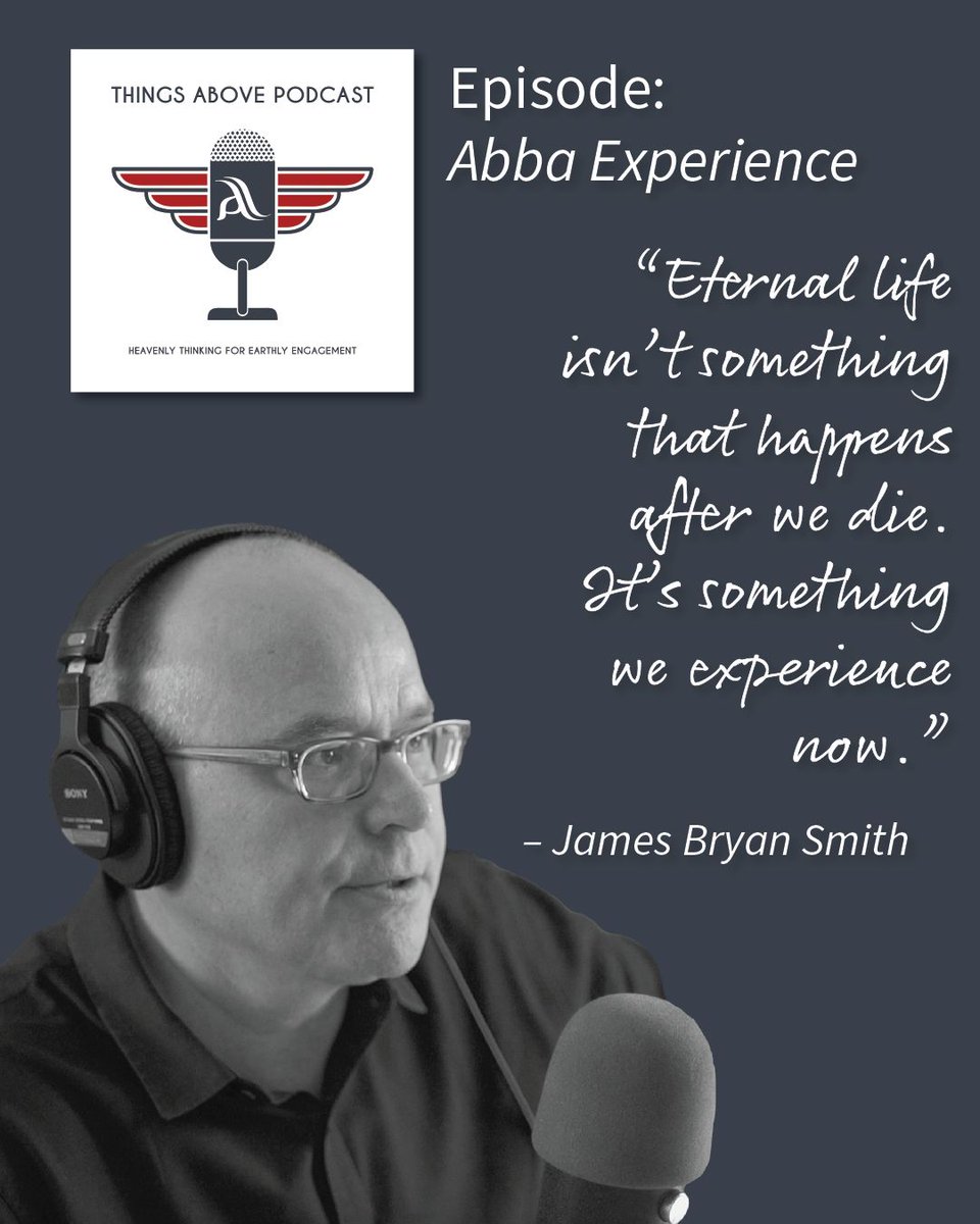 Apprentice Institute (@apprenticeinst) on Twitter photo "Eternal life isn’t something that happens after we die. It's something we experience now." – <a href="/jamesbryansmith/">James Bryan Smith</a>, from the Things Above Podcast episode: 'Abba Experience."
You can listen to the full episode anywhere podcasts are available or at this link: buff.ly/3MVcExJ "Eternal life isn’t something that happens after we die. It's something we experience now." – <a href="/jamesbryansmith/">James Bryan Smith</a>, from the Things Above Podcast episode: 'Abba Experience."
You can listen to the full episode anywhere podcasts are available or at this link: buff.ly/3MVcExJ