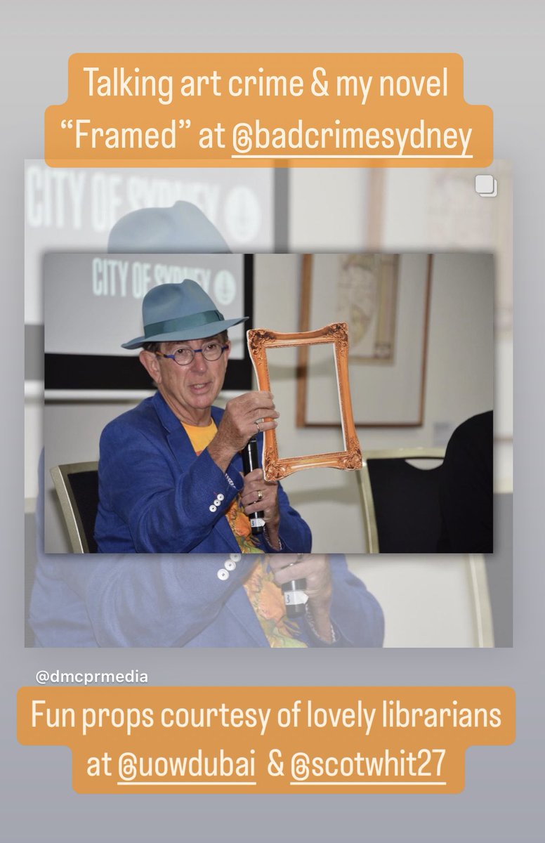 Great fun talking art crime, fiction &amp; non-fiction &amp; my novel “Framed” at <a href="/BADCrimeSydney/">BADCrimeSydney</a>   

<a href="/PanteraPress/">Pantera Press</a> <a href="/UOWD/">UOWD</a> <a href="/UowdMediaTeam/">UOWD Media Team</a> <a href="/Scottwhit27/">Scott Whitmont</a>