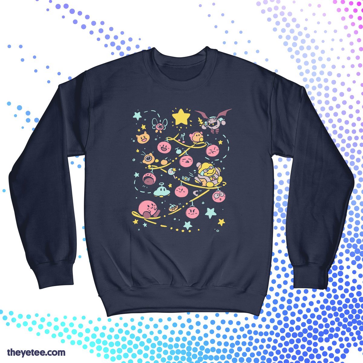 カービィ ,メタナイト 「It's so nice to be poyo for the holidays」|The Yetee 🌈のイラスト