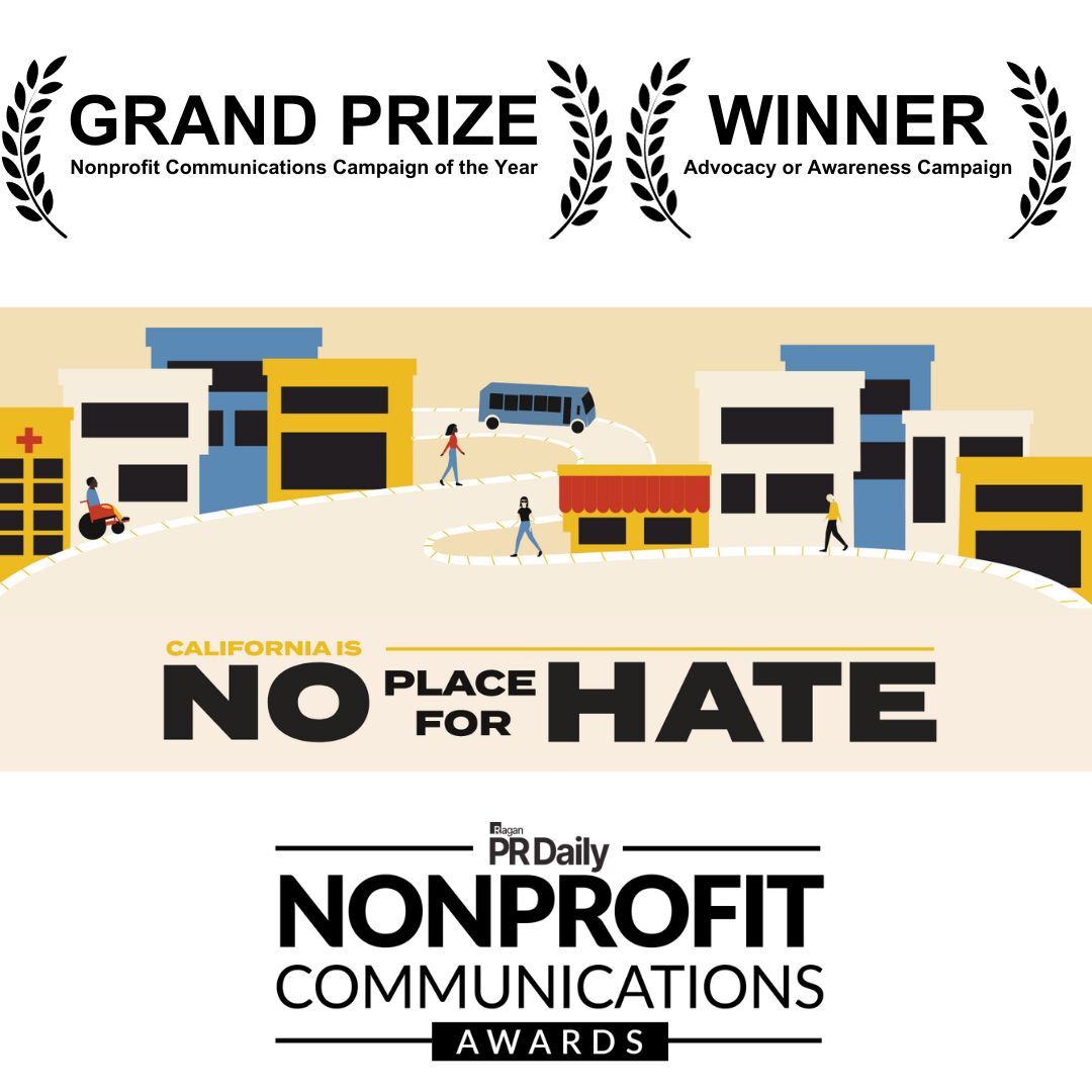 ICYMI: We are honored to have served as communications consultants for @StopAAPIHate's #NoPlaceforHateCA campaign which has won not one but TWO prizes at PR Daily’s Nonprofit Communications Awards! Congrats on this well-deserved recognition.