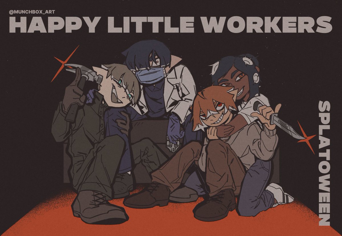 Happy Little Workers  Halloween edition comic 🎃 #splatoon3