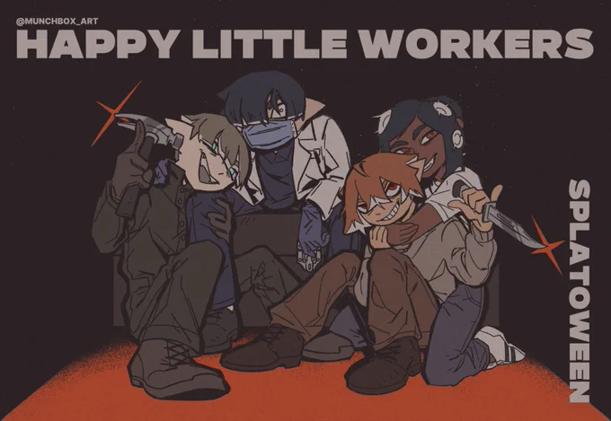 Happy Little Workers  Halloween edition comic  #splatoon3