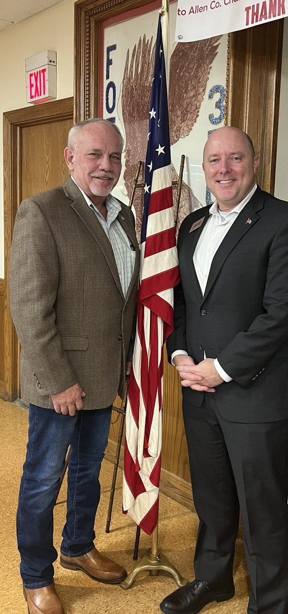 JusticeDHawkins's tweet photo. Big crowd at the Allen County GOP First Friday luncheon. A big thank you to Chairman Keith Cheney for the warm welcome. https://t.co/7eST0EboAe
