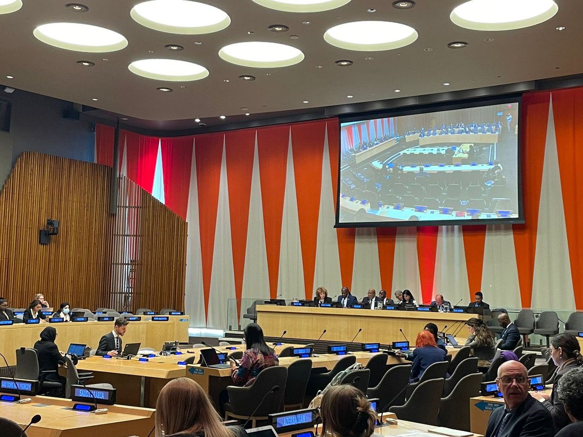 GRUN_NY's tweet photo. Amb. @evasekeris @UN #GA informal meeting on existential threats of sea-level rise
#ClimateChange & sea-level rise is a substantial threat to many coastal communities #SIDS
▶️ #UNCLOS certainty and stability
▶️ limit global temperature increase
#ShoreUp https://t.co/1BmfJ6lWV3