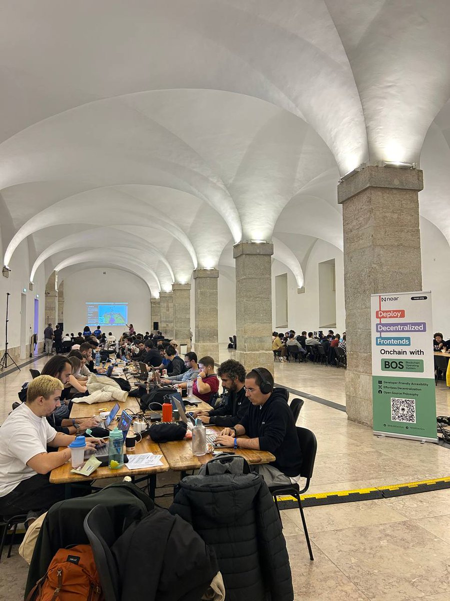 NEARDevHub's tweet image. We have a great first day at @ETHLisbon!

Many hackers are discovering the potential of #OpenWeb with #NEAR B.O.S.

⏰️Lisbon hackers! Don&apos;t miss our #DevRel @apocnab workshop on decentralizing any frontend, tomorrow at 10:30 am.

Have a great night of coding!

#NEAR #NEARDevHub