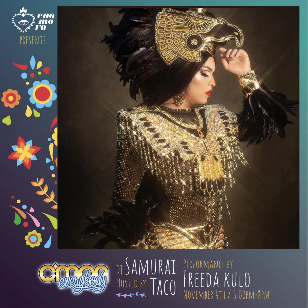 EnamoraLife's tweet photo. We are back with Catrina!!!!

A day party to celebrate and honor the traditional Dia de los Muertos. This is not any other Latino party, this is Mexican party!!! 🇲🇽🎊🎉

Performance by @freedakulo 

@cmoneverybodybk 
📆 Saturday November 4th // 3-8pm

https://t.co/jBMlIPZNsl https://t.co/uL2cemEboc