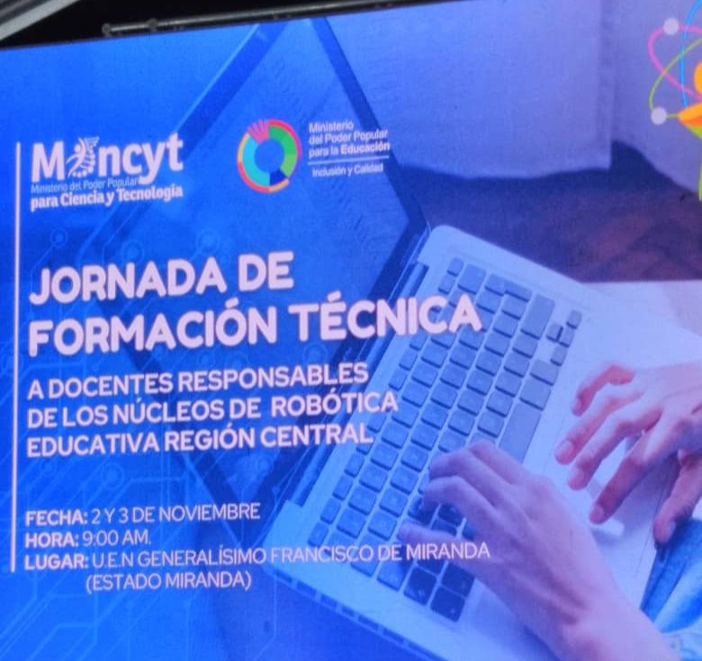 CbitSofiadeH's tweet photo. #03Nov Y así culmina la Jornada de Formación Técnica para la conformación de los Núcleos de Robótica Educativa 🦾🤖🦿 en la U.E.N. "Francisco de Miranda", en el estado Miranda.

#DelegacionDeAragua #TutoresCbit #RoboticaEducativa #DocentesResponsables 💛💙❤️ https://t.co/T05RF1l2kA