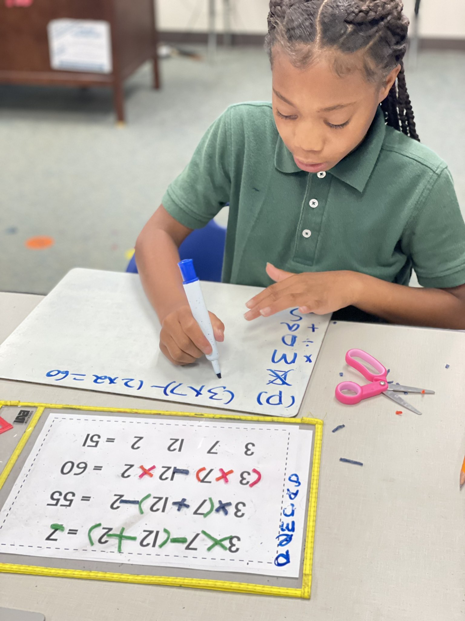 Students can use wiki sticks to show their answers in math class