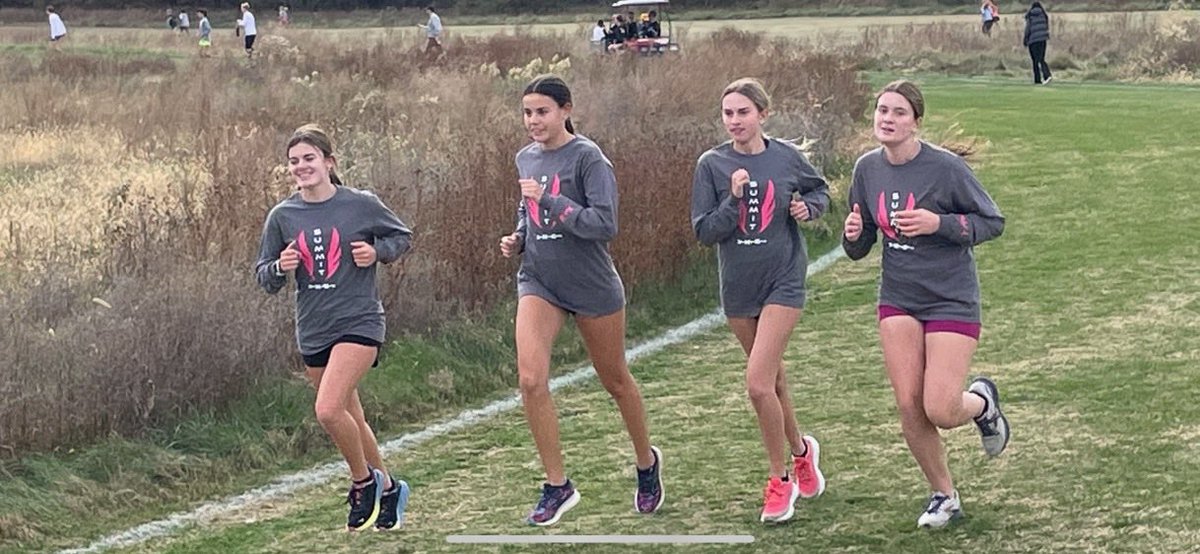Good luck to Mia Brown, Reese Martin, and Cate Rossomano as they compete in the Class 4 State XC Championship at Gans Creek in Columbia tomorrow.
⁦<a href="/Summit_XC/">Coach Miller</a>⁩