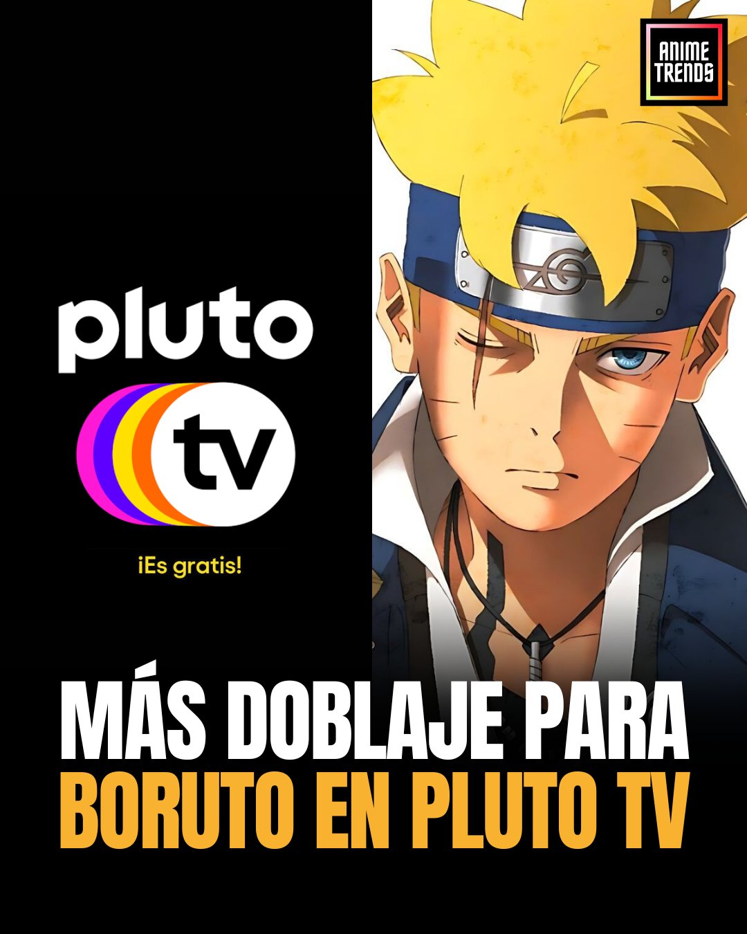 Boruto' chega à programação da Pluto TV