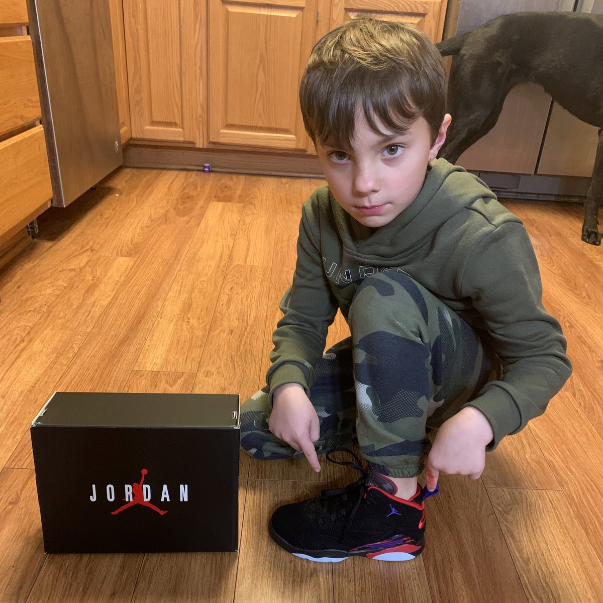 I’ve created a monster. #sneakerhead