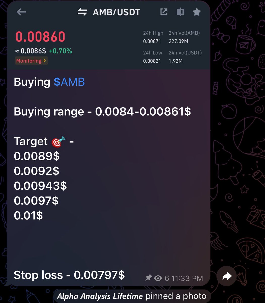 Whale_Of_City's tweet photo. GM Guys ❤️

Shared $AMB trades with my Alpha Member some hours ago .. Going Good 14% so far for ALPHA Members 🔥

DM Me If You interested 💯

#Crypto #AlphaAnalysis https://t.co/xgQE9NVBy5